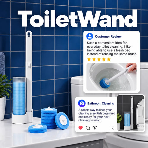 ToiletWand – Click, Scrub & Toss for a Cleaner Bathroom